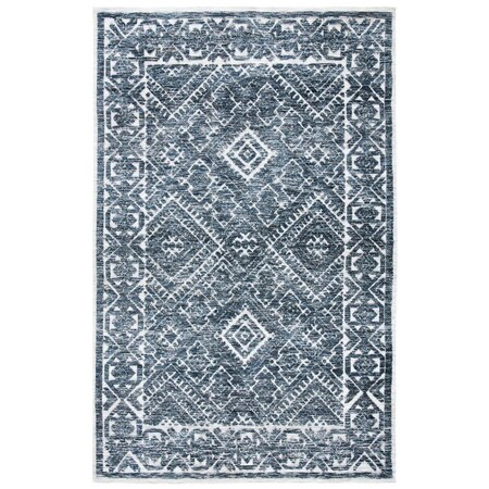 Safavieh 4 x 6 ft. Roslyn Hand Loomed Rectangle Area Rug Blue & Ivory ROS703M-4